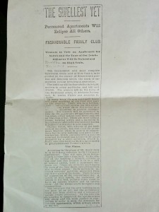 Perrenoud Building Announcement 1901 